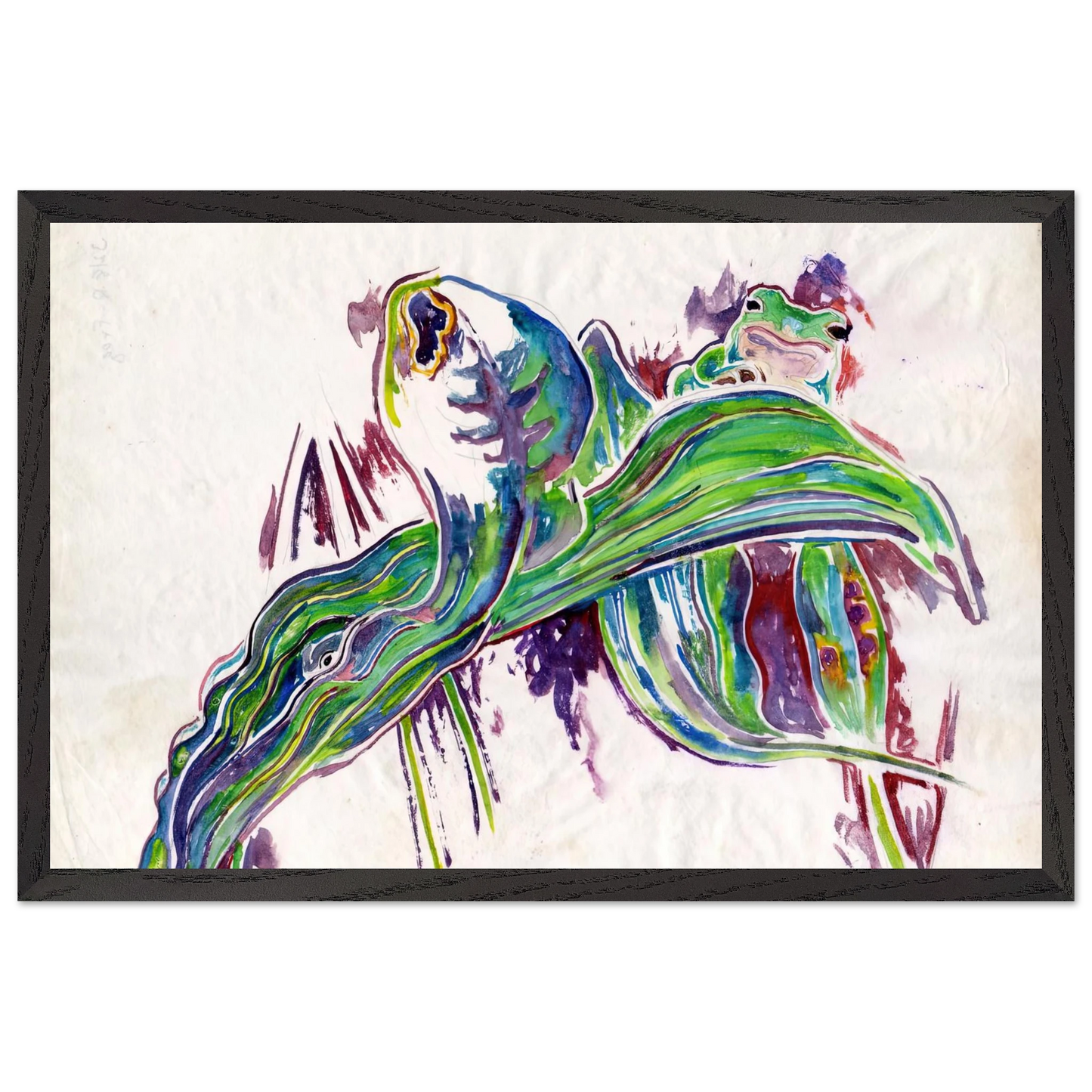 Walter Inglis Anderson - Walter Anderson Wall art - 45x60 cm / 18x24 inches - Premium Wooden Framed Poster With Fine Art Paper-canvas - White frame