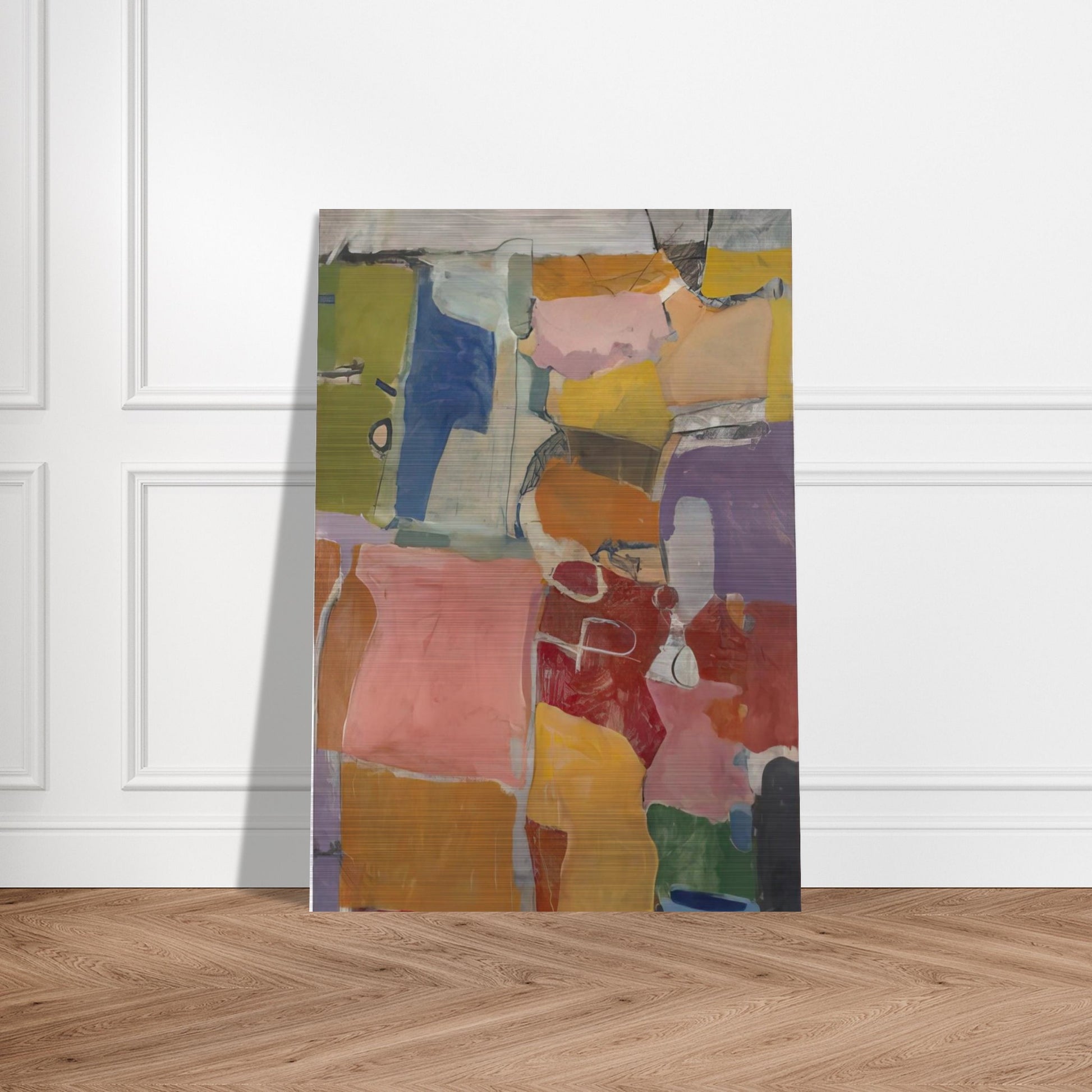 Urbana - Richard Diebenkorn Brushed Aluminum Print - 70x100 cm / 28x40 inches | Richard Diebenkorn Aluminum Print | Richard Diebenkorn Prints