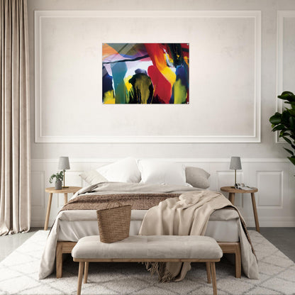 Phenomena Solstice Encounter - 2003 - Paul Jenkins Acrylic Print - 70x100 cm / 28x40″ inches | Paul Jenkins Wall Art | Paul Jenkins Prints
