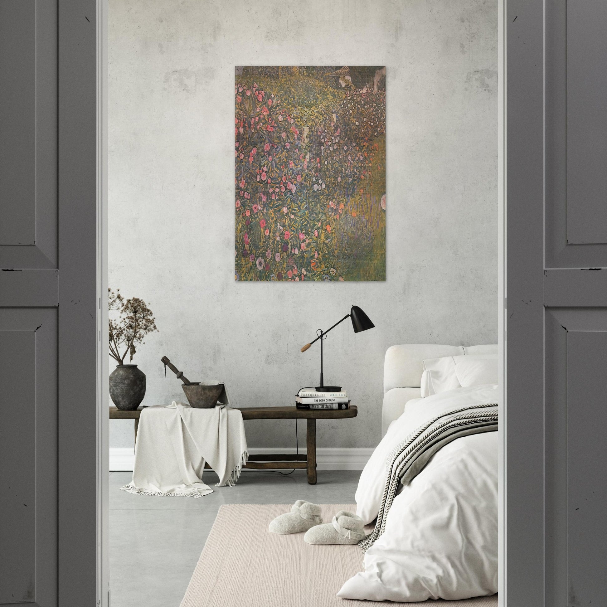 ITALIAN HORTICULTURAL LANDSCAPE - Gustav Klimt Brushed Aluminum Print - 70x100 cm / 28x40 inches | Gustav Klimt Aluminum Print | Gustav Klimt Prints