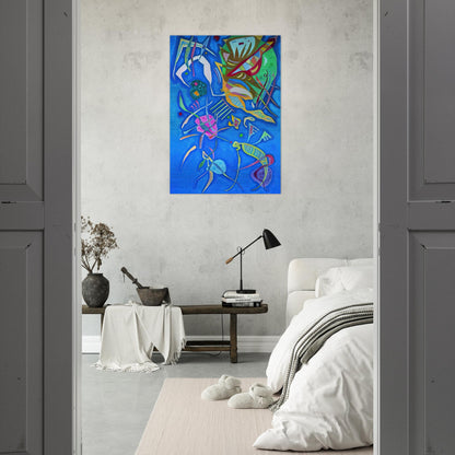GROUPING 1937 - Wassily Kandinsky Brushed Aluminum Print - 70x100 cm / 28x40 inches | Wassily Kandinsky Aluminum Print | Wassily Kandinsky Prints