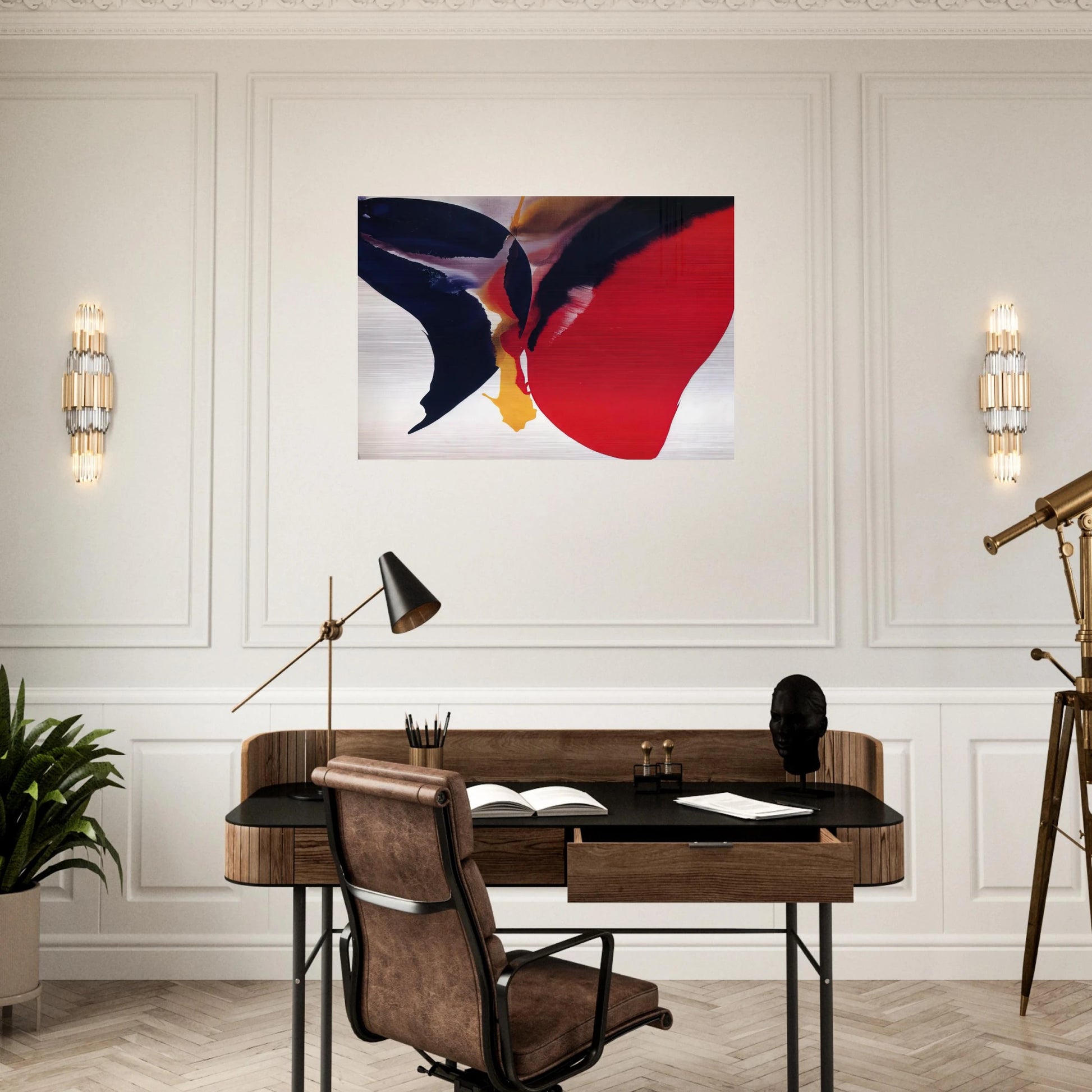 Untitled - Color Field Painting, Lyrical Abstraction - Paul Jenkins Brushed Aluminum Print - 70x100 cm / 28x40 inches | Paul Jenkins Aluminum Print | Paul Jenkins Prints