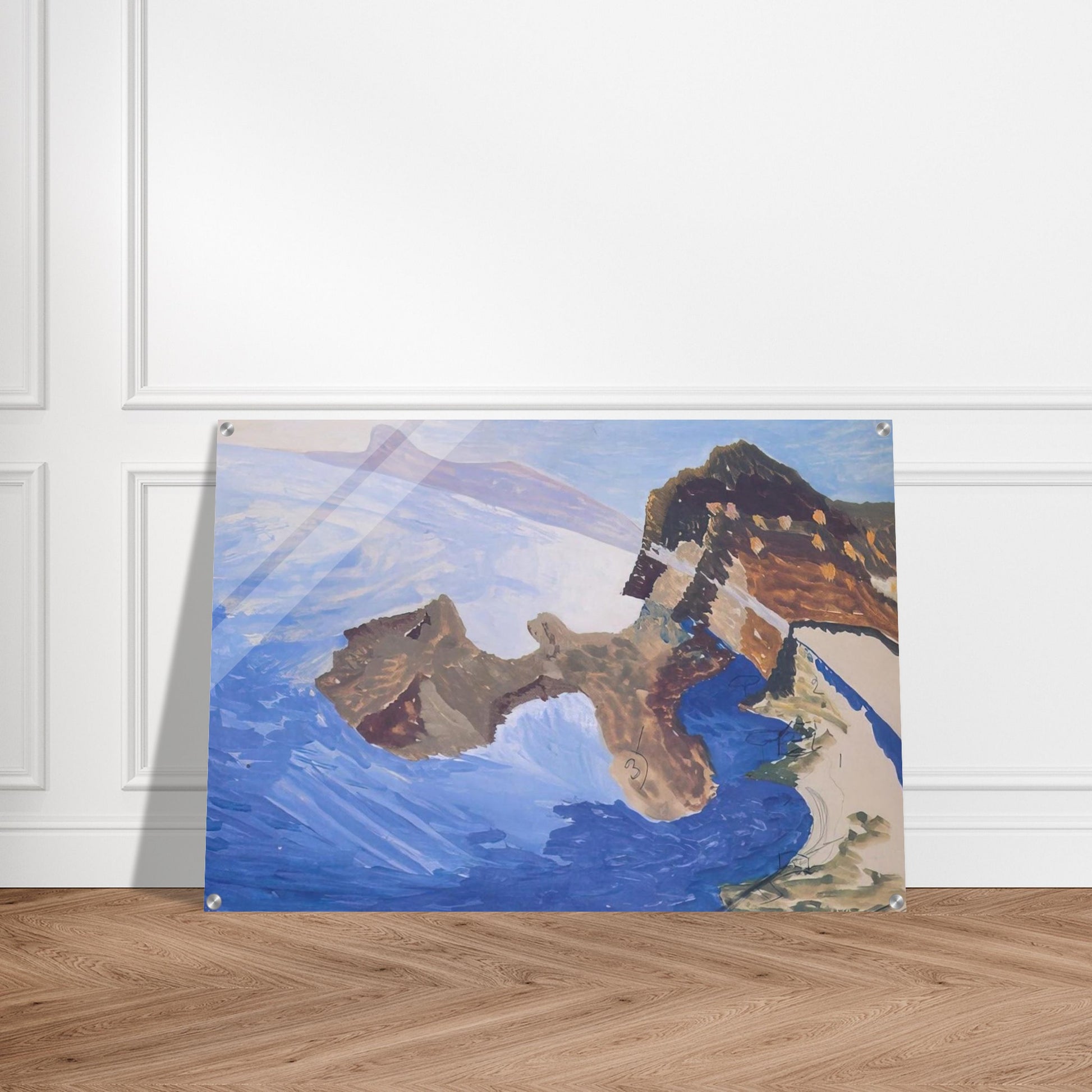 Meeting on the Island - Benedetta Cappa Acrylic Print - 70x100 cm / 28x40″ inches