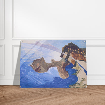 Meeting on the Island - Benedetta Cappa Acrylic Print - 70x100 cm / 28x40″ inches