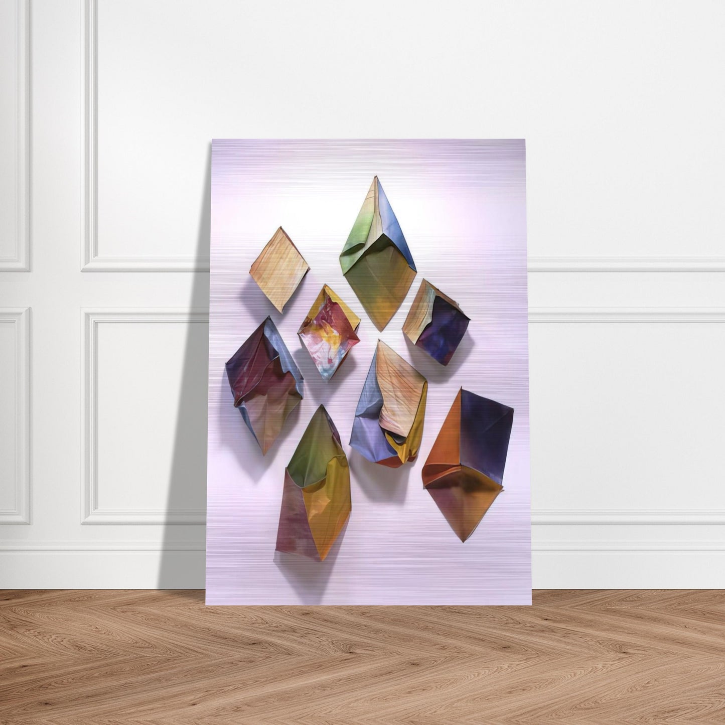 Cubes - Sam Gilliam Brushed Aluminum Print - 70x100 cm / 28x40 inches | Sam Gilliam Aluminum Print | Sam Gilliam Prints