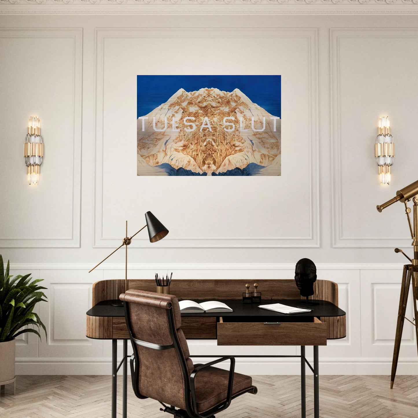 TULSA SLUT 2016 - Edward Ruscha Brushed Aluminum Print - 70x100 cm / 28x40 inches | Edward Ruscha Aluminum Print | Edward Ruscha Prints