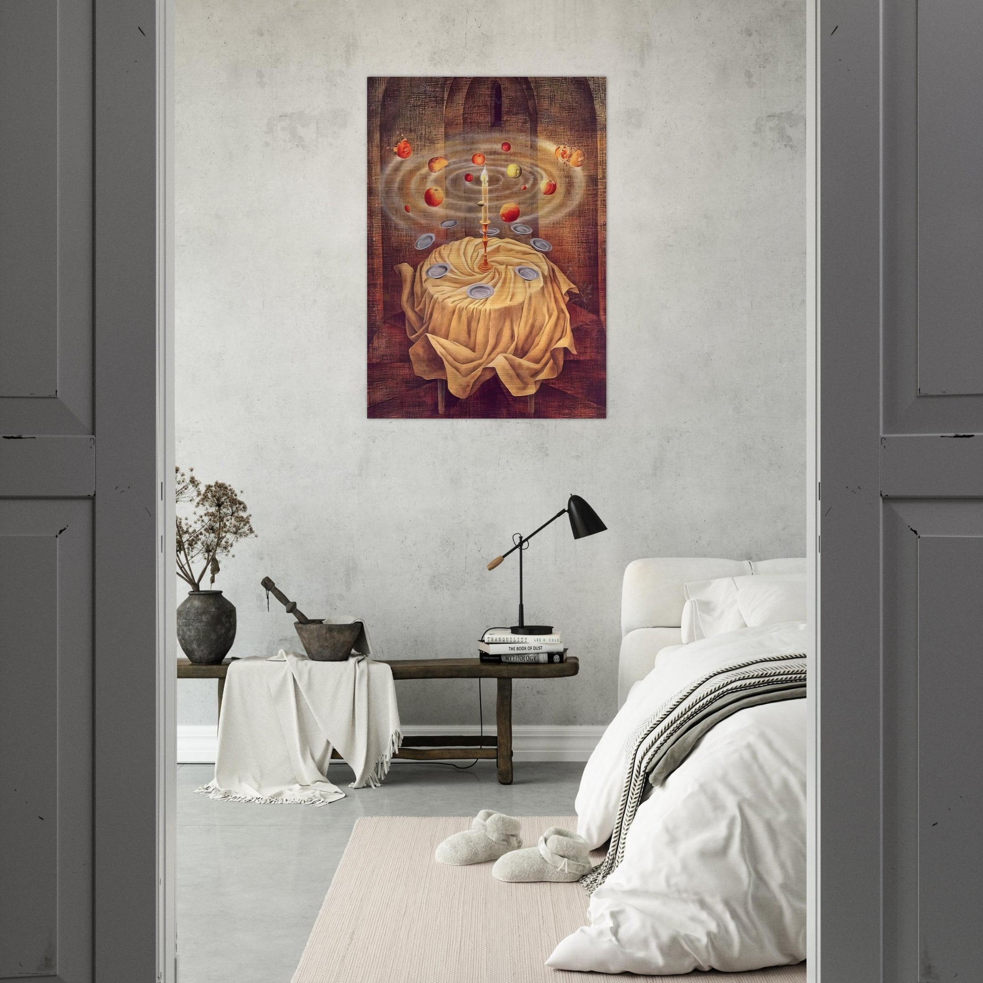 STILL LIFE RESLICITANDO 1963 - Remedios Varo Brushed Aluminum Print - 70x100 cm / 28x40 inches | Remedios Varo Aluminum Print | Remedios Varo Prints