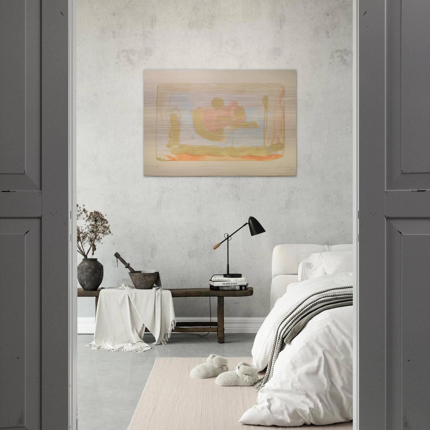 Reflections I - 1995 - Helen Frankenthaler Brushed Aluminum Print - 70x100 cm / 28x40 inches | Helen Frankenthaler Aluminum Print | Helen Frankenthaler Prints