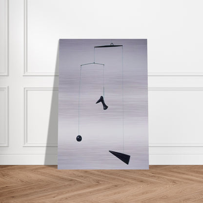 CONE DEBENE 1933 - Alexander Calder Brushed Aluminum Print - 70x100 cm / 28x40 inches | Alexander Calder Aluminum Print | Alexander Calder Prints