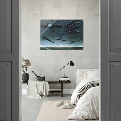 BLACK FLAG 1937 - Rene Magritte Acrylic Print - 70x100 cm / 28x40″ inches