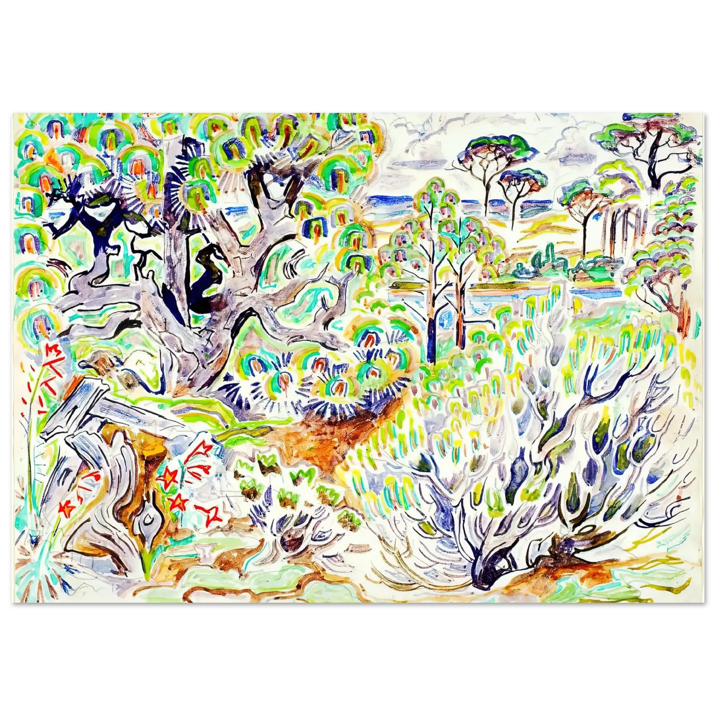 Walter Inglis Anderson - Walter Anderson Wall art - 28x43  cm / XL (11x17 Inches) - Fine Art Poster - -