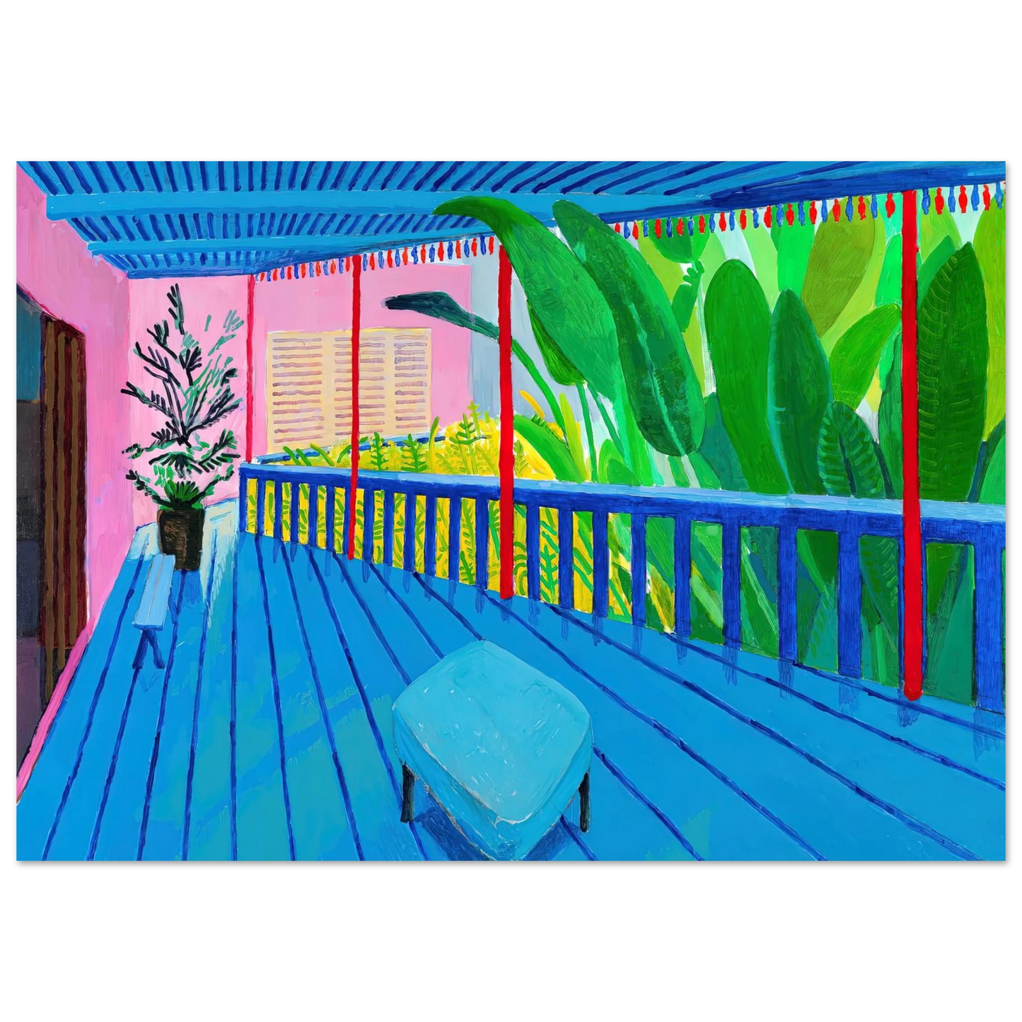 David Hockney - David Hockney Wall art - 13x18 cm / 5x7 inches - Fine Art Poster-canvas - -