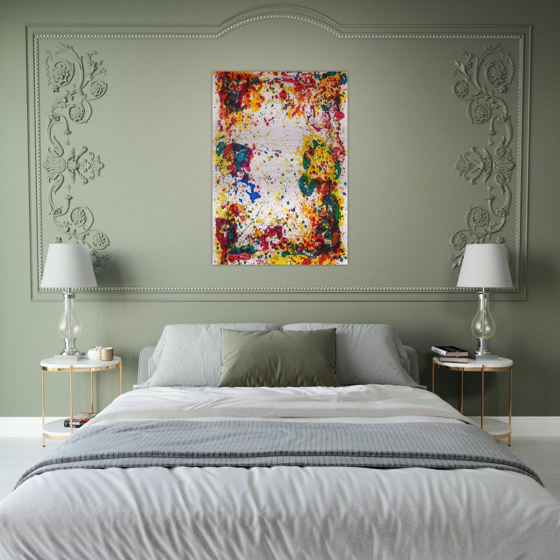Freshet - Sam Francis Brushed Aluminum Print - 70x100 cm / 28x40 inches | Sam Francis Aluminum Print | Sam Francis Prints