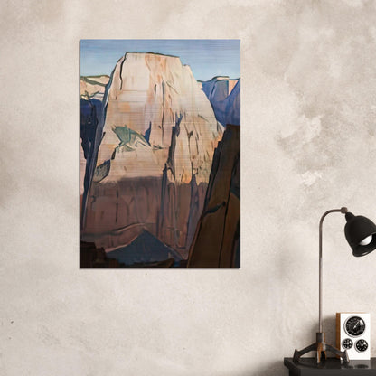 GREAT WHITE THRONE ZION CANYON UTAH 1933 - Maynard Dixon Brushed Aluminum Print - 70x100 cm / 28x40 inches | Maynard Dixon Aluminum Print | Maynard Dixon Prints
