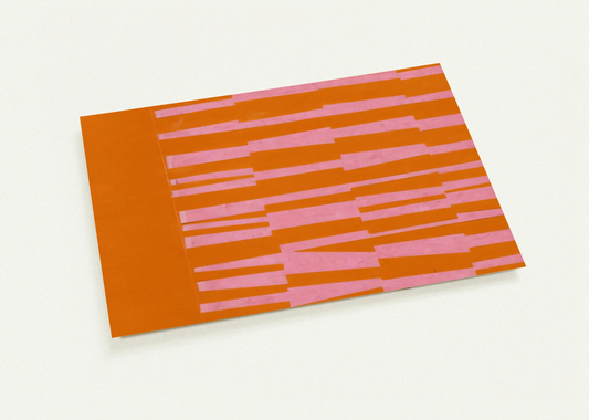 Pink and Orange from the series Line Form Color By Ellsworth Kelly Pack of 10 Post Cards | Ellsworth Kelly Post Cards | A6 (10.5 x 14.8 cm) - 4.1 x 5.8 inches