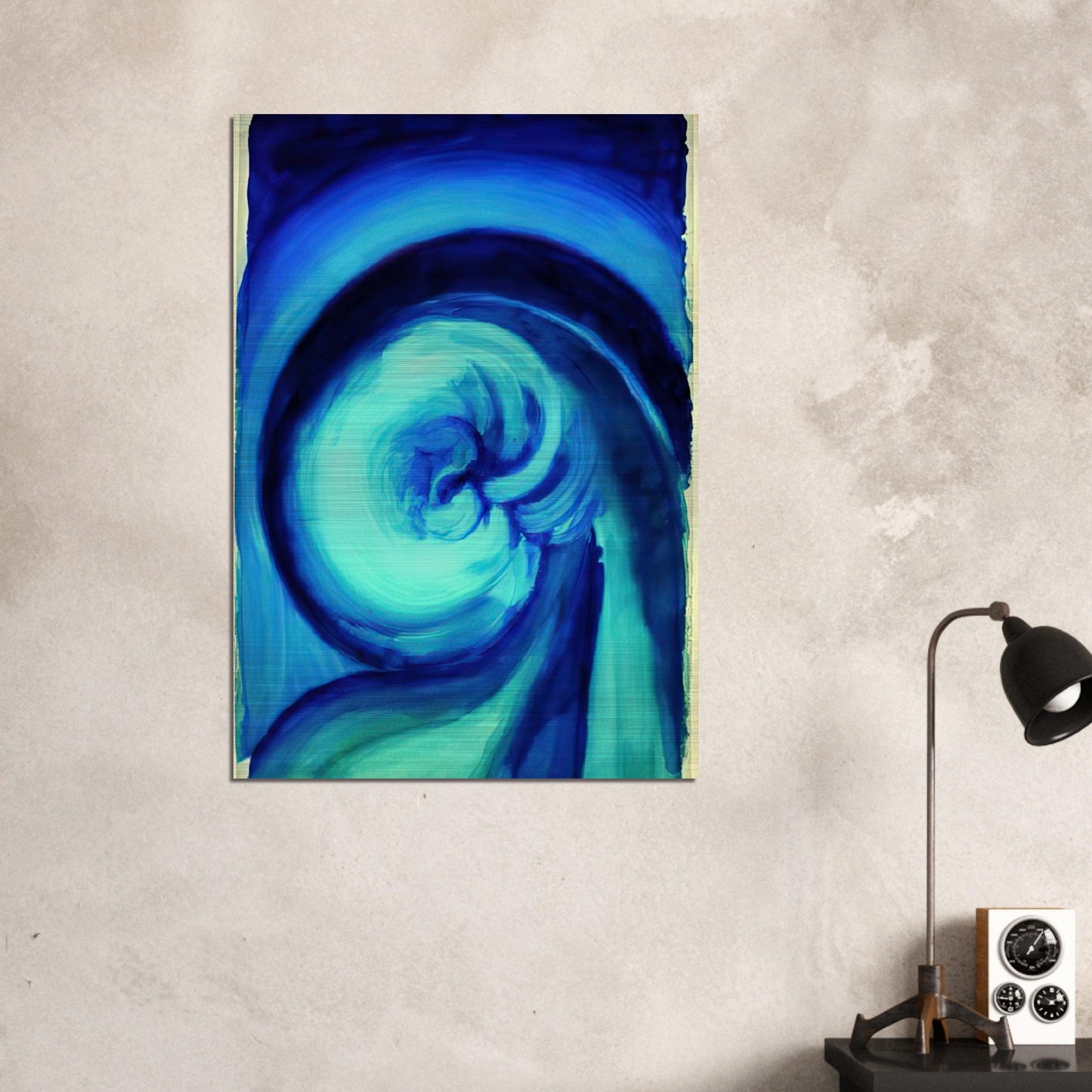 Blue I - Georgia O'Keeffe Brushed Aluminum Print - 70x100 cm / 28x40 inches | Georgia O'Keeffe Aluminum Print | Georgia O'Keeffe Prints