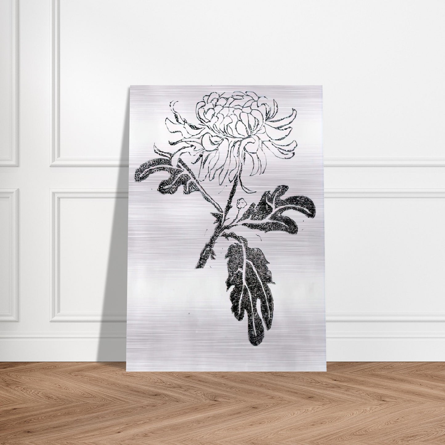 CHRYSANTHEMUM - MC Escher Brushed Aluminum Print - 70x100 cm / 28x40 inches | MC Escher Aluminum Print | MC Escher Prints | Maurits Cornelis Escher Prints