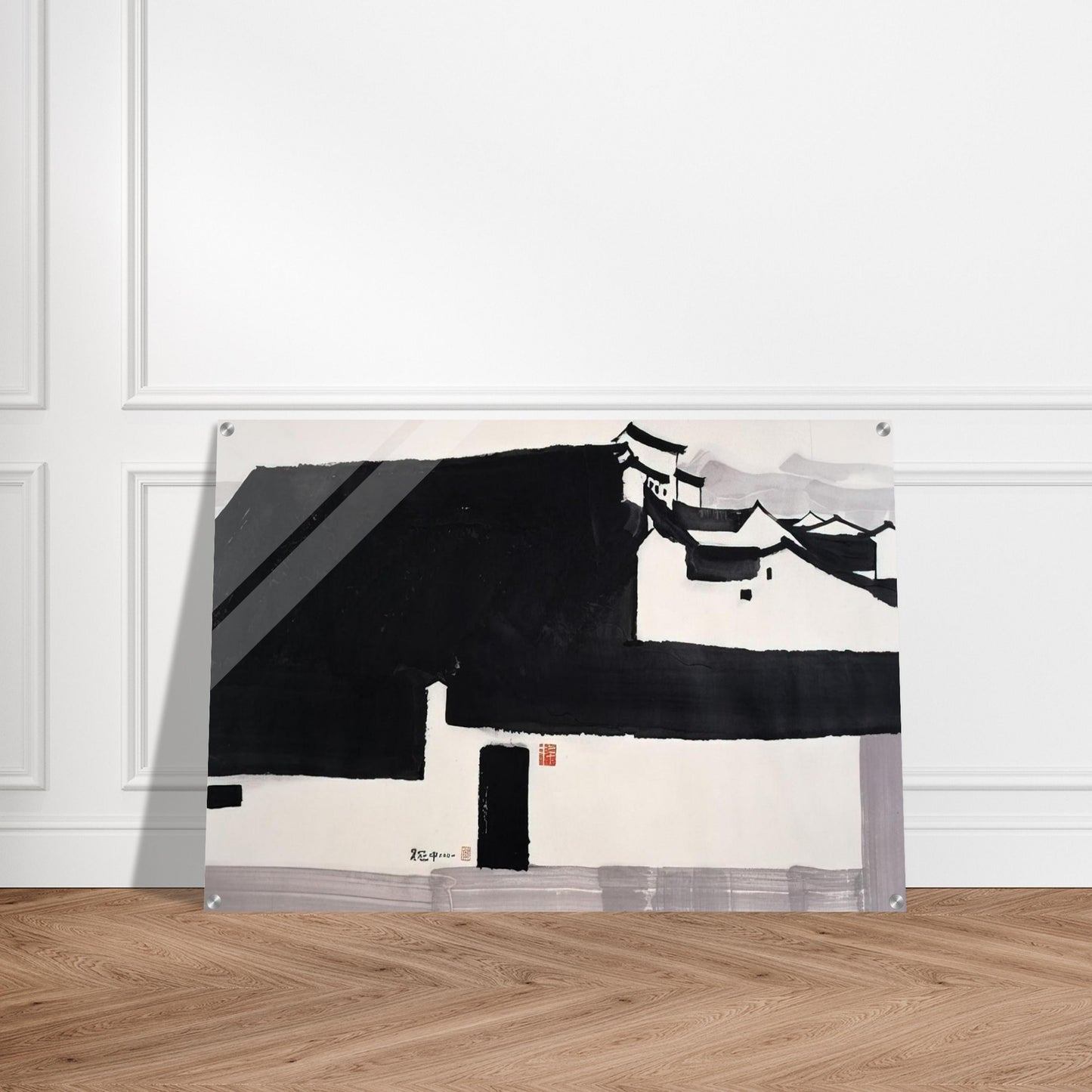 A Big Manor - 2001 - Wu Guanzhong Acrylic Print - 70x100 cm / 28x40″ inches
