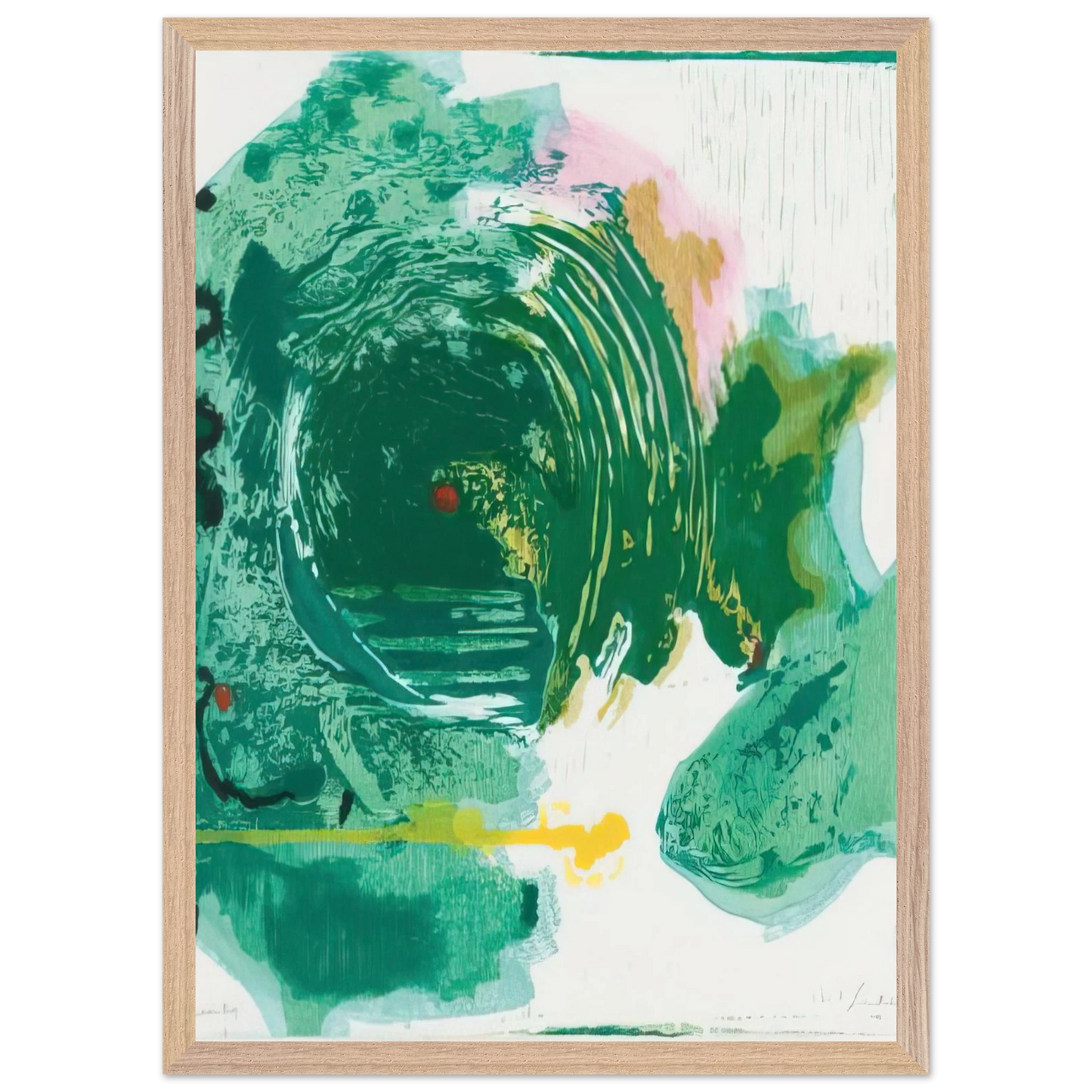 Helen Frankenthaler - Radius - 1993 Wall art - A3 (29.7 x 42  cm) - Premium Wooden Framed Poster With Fine Art Paper-canvas - Wood frame