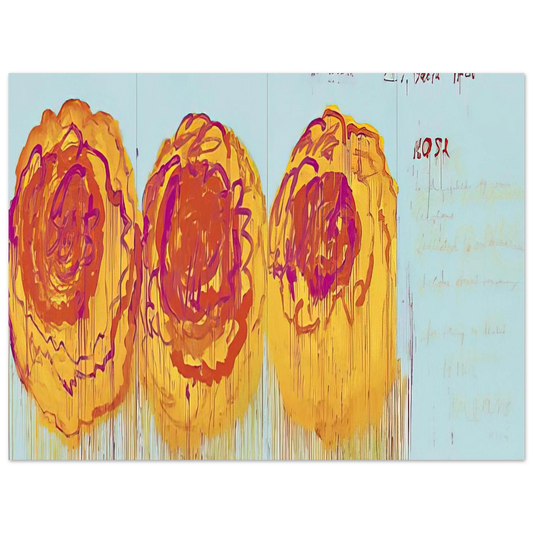 Cy Twombly - The Rose  I   75x100 cm / 30x40inches Fine Art Poster | Cy Twombly Roses Poster