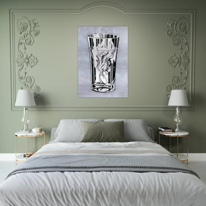 ALKA SELTZER 1966 - Roy Lichtenstein Brushed Aluminum Print - 70x100 cm / 28x40 inches | Roy Lichtenstein Aluminum Print | Roy Lichtenstein Prints