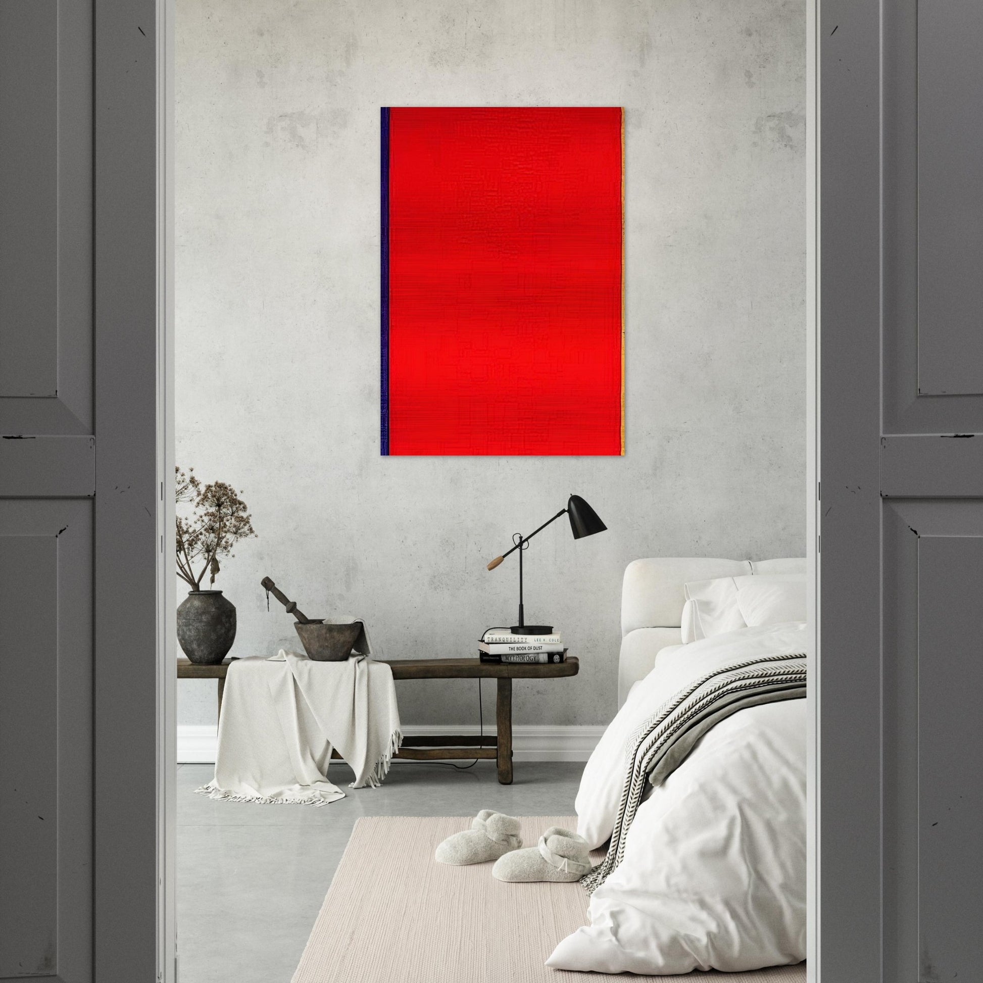 Who's Afraid of Red, Yellow, and Blue I - Barnett Newman Brushed Aluminum Print - 70x100 cm / 28x40 inches | Barnett Newman Aluminum Print | Barnett Newman Prints
