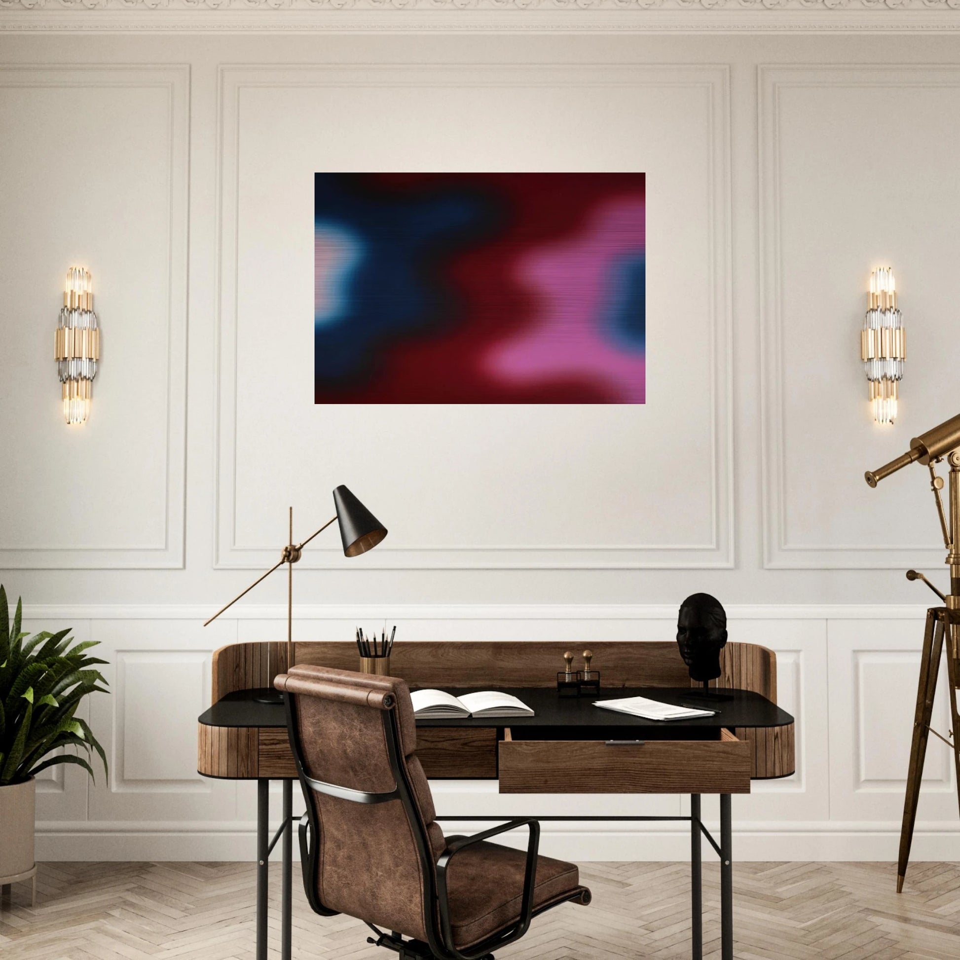 M-12 - 1970 - Wojciech Fangor Brushed Aluminum Print - 70x100 cm / 28x40 inches | Wojciech Fangor Aluminum Print | Wojciech Fangor Prints