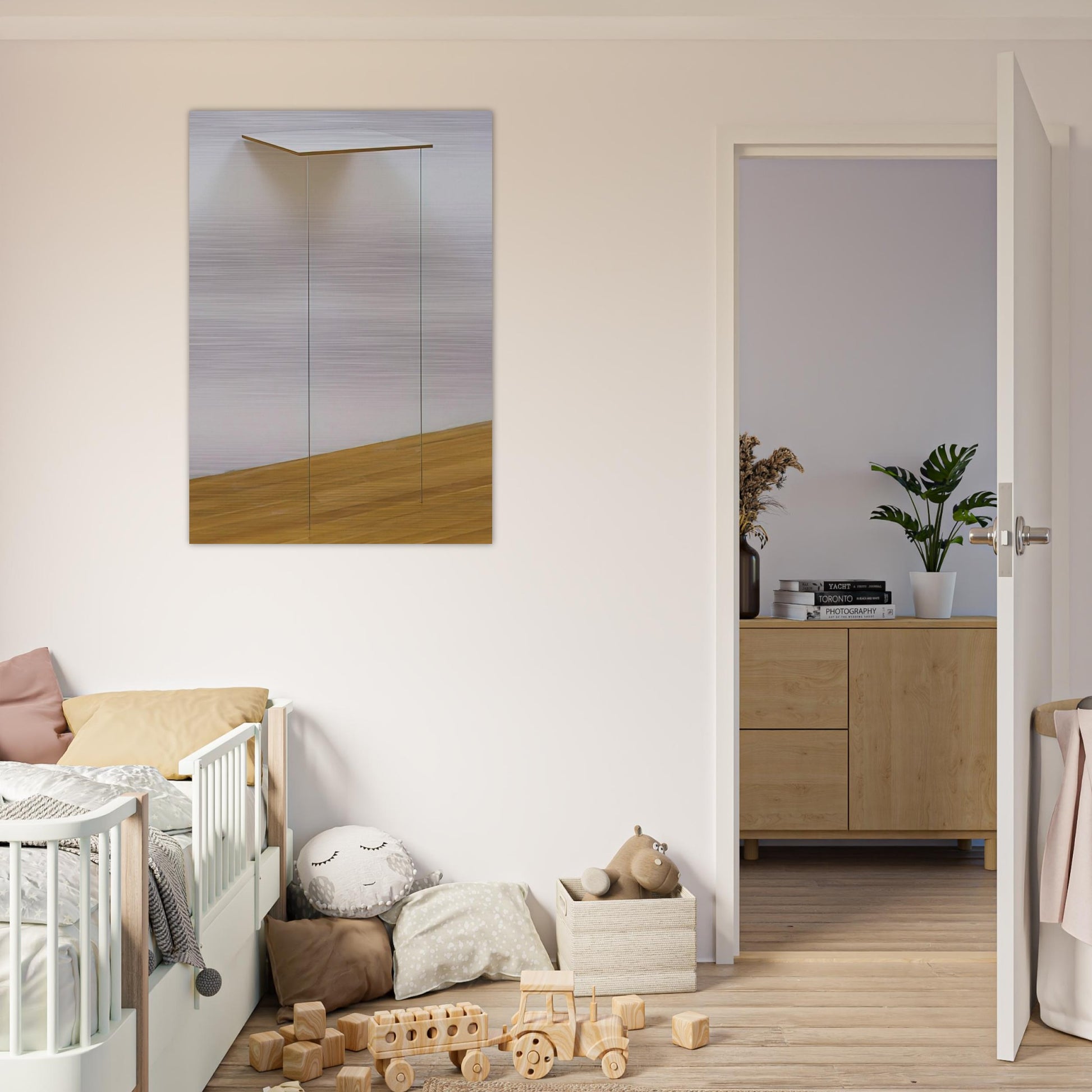 Pace - Robert Ryman Brushed Aluminum Print - 70x100 cm / 28x40 inches | Robert Ryman Aluminum Print | Robert Ryman Prints