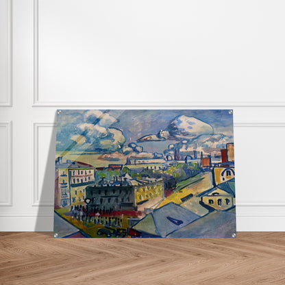 MOSCOW ZUBOVSKAYA SQUARE STUDY 1916 - Wassily Kandinsky Acrylic Print - 70x100 cm / 28x40″ inches