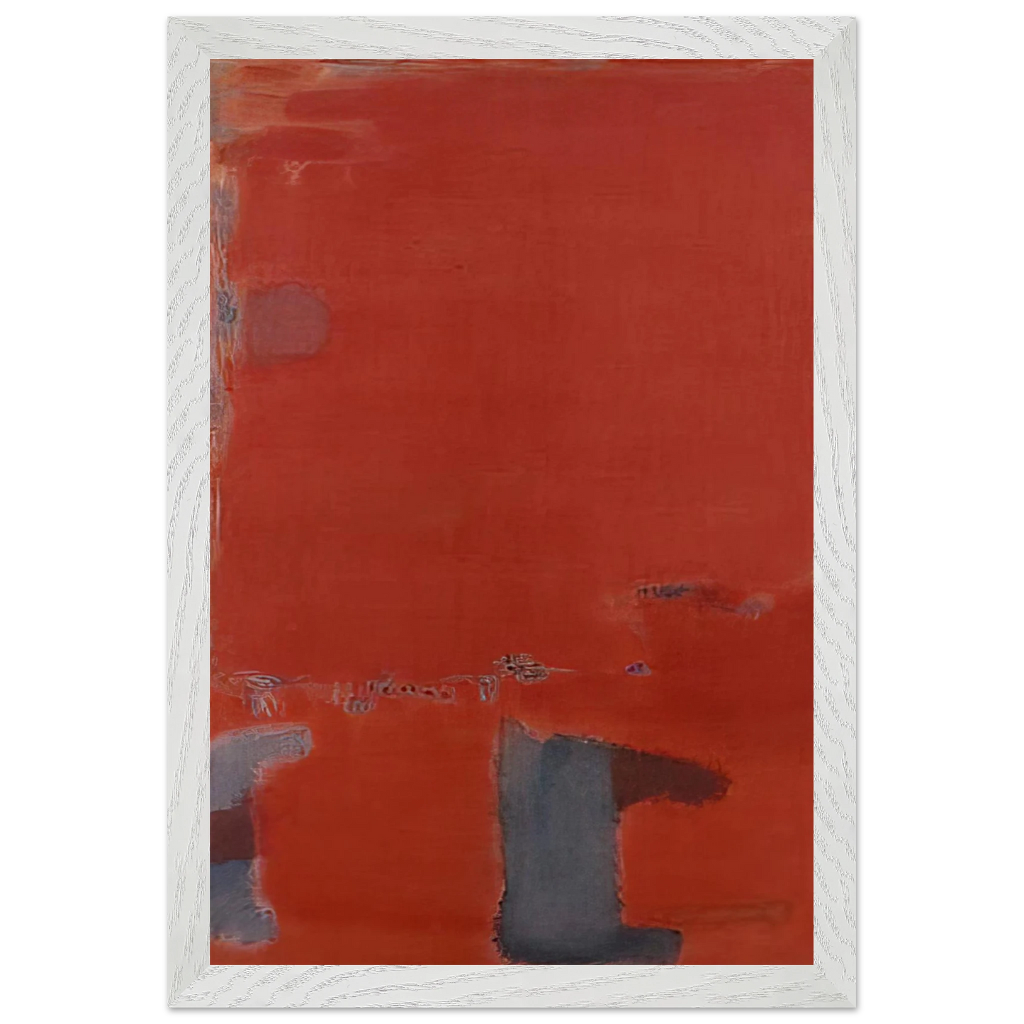 Mark Rothko - No. 21 - c.1949  New York , United States Wall Art - 30x40 cm / 12x16 inches - Premium Wooden Framed Poster With Fine Art Paper-canvas - White frame