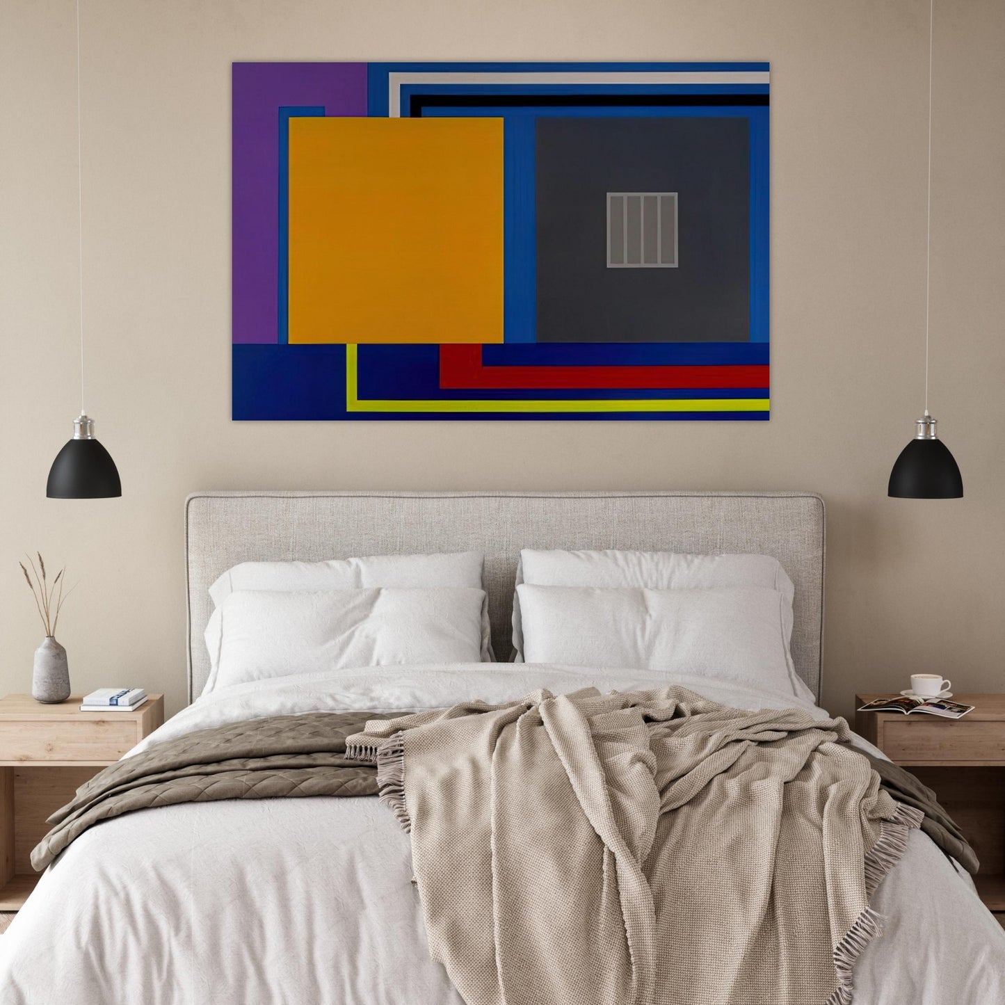 A Perfect World - 1993 - Peter Halley Art Prints - 100x150 cm / 40x60″ inches | Peter Halley Poster | Peter Halley Prints