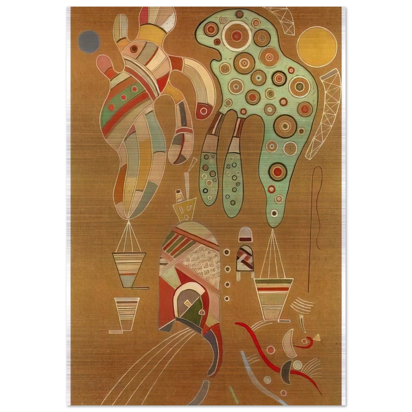 UNTITLED 1941 1 - Wassily Kandinsky Brushed Aluminum Print - 70x100 cm / 28x40 inches | Wassily Kandinsky Aluminum Print | Wassily Kandinsky Prints