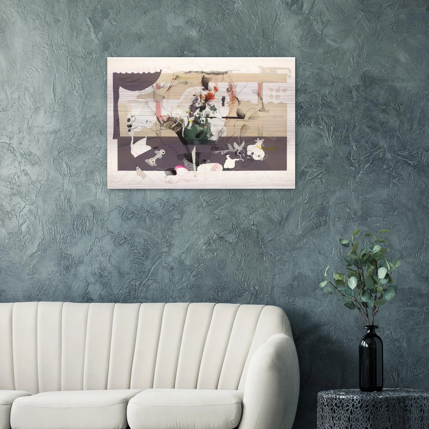 Seminar in collaboration with Richard Hamilton - 1971 - Dieter Roth Brushed Aluminum Print - 70x100 cm / 28x40 inches | Dieter Roth Aluminum Print | Dieter Roth Prints