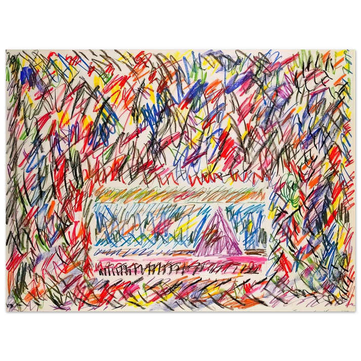 Sam Gilliam - Coffee Thyme  75x100 cm / 30x40inches Fine Art Poster