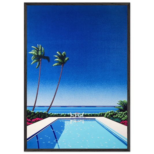 Watermelon Pool - Hiroshi Nagai 70x100 cm / 28x40 inches Framed Art Print – Black Wooden Frame
