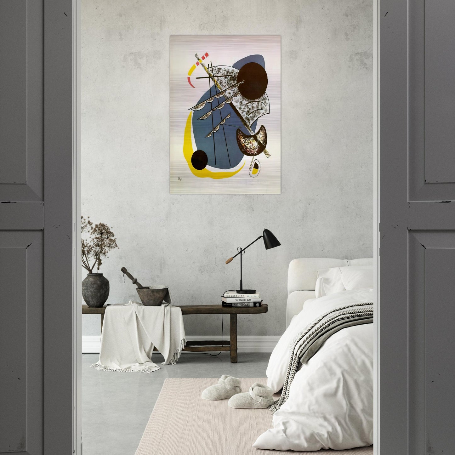 SMALL WORLDS II 1922 - Wassily Kandinsky Brushed Aluminum Print - 70x100 cm / 28x40 inches | Wassily Kandinsky Aluminum Print | Wassily Kandinsky Prints