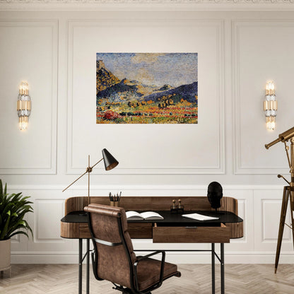 Les Petits, Montagnes Mauresques - Henri-Edmond Cross Brushed Aluminum Print - 70x100 cm / 28x40 inches | Henri-Edmond Cross Aluminum Print | Henri-Edmond Cross Prints