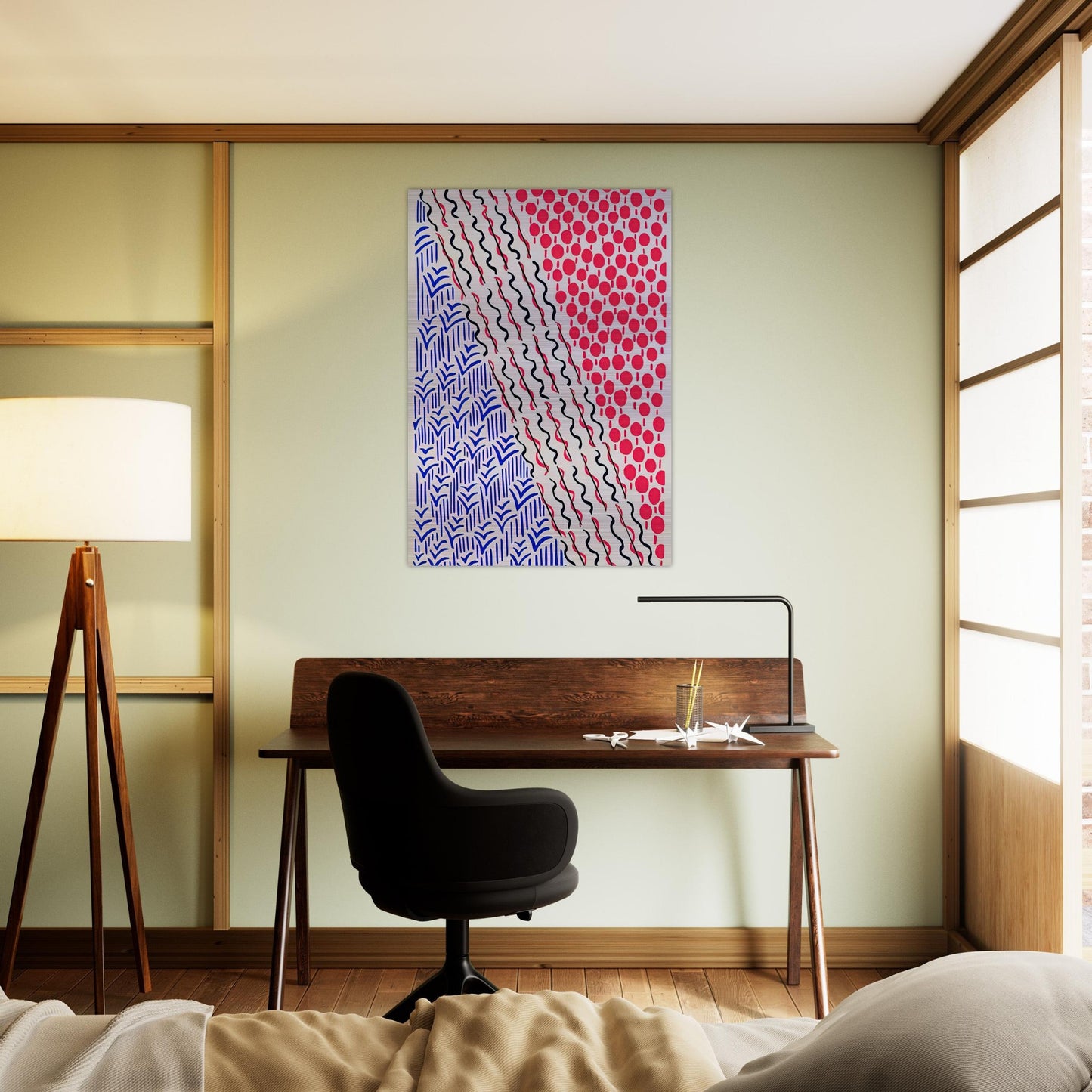 COMPOSITION 21 - Sonia Delaunay Brushed Aluminum Print - 70x100 cm / 28x40 inches | Sonia Delaunay Aluminum Print | Sonia Delaunay Prints