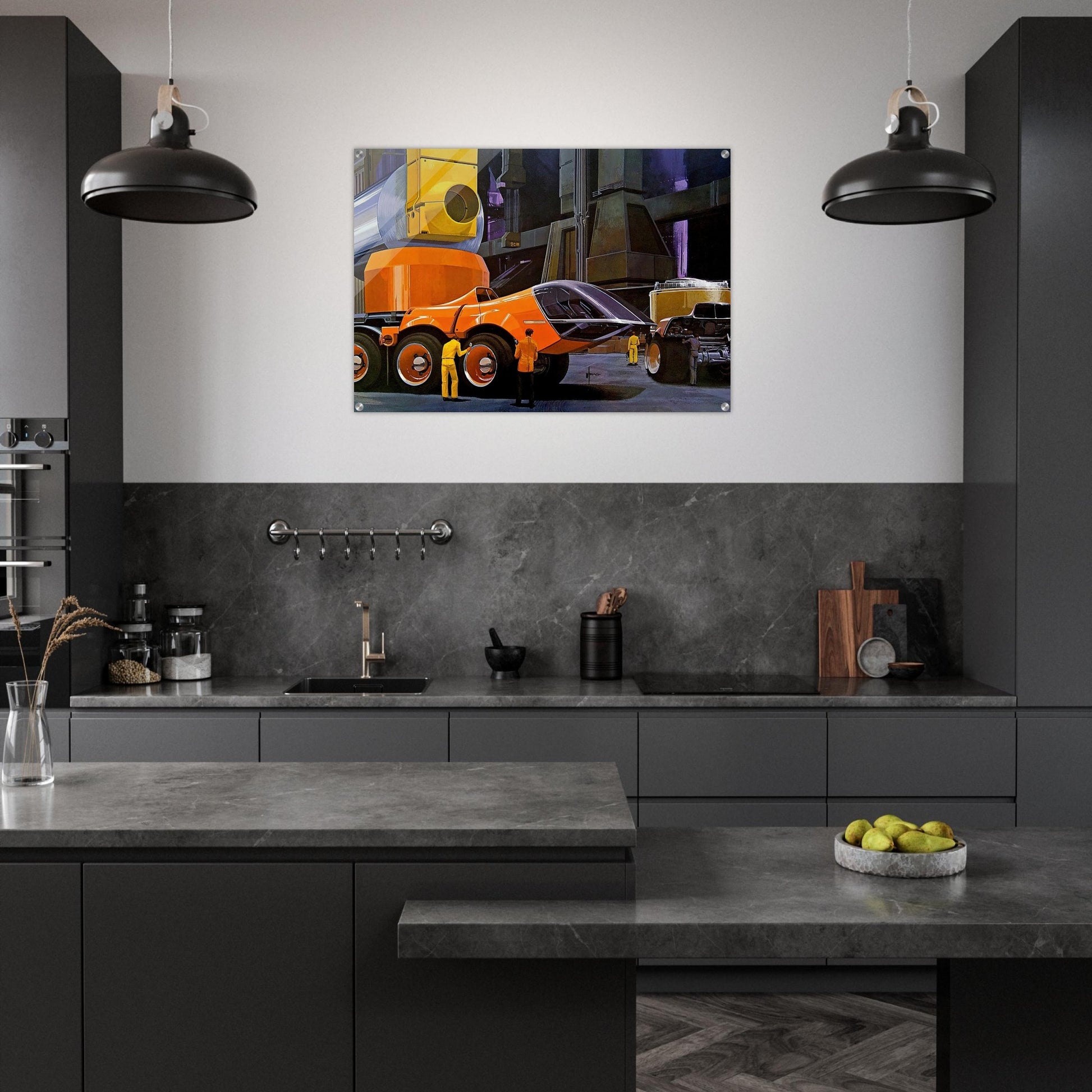 Syd Mead - Syd Mead Acrylic Print - 70x100 cm / 28x40″ inches | Syd Mead Wall Art | Syd Mead Prints