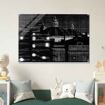 NOCTURNAL ROME 5 - MC Escher Acrylic Print - 70x100 cm / 28x40″ inches | MC Escher Wall Art | MC Escher Prints