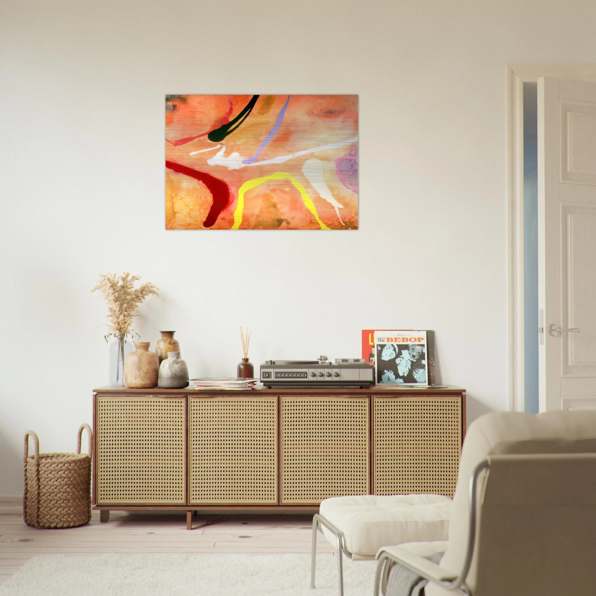 Sarah Rose - 1969 - Ronnie Landfield Brushed Aluminum Print - 70x100 cm / 28x40 inches | Ronnie Landfield Aluminum Print | Ronnie Landfield Prints