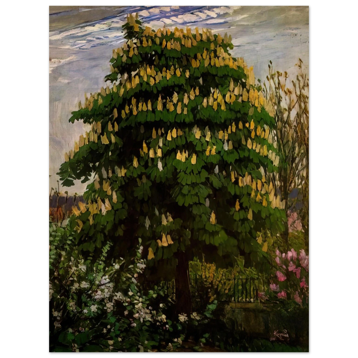 Frantisek Kupka - The chestnut tree in blossom  75x100 cm / 30x40inches Fine Art Poster