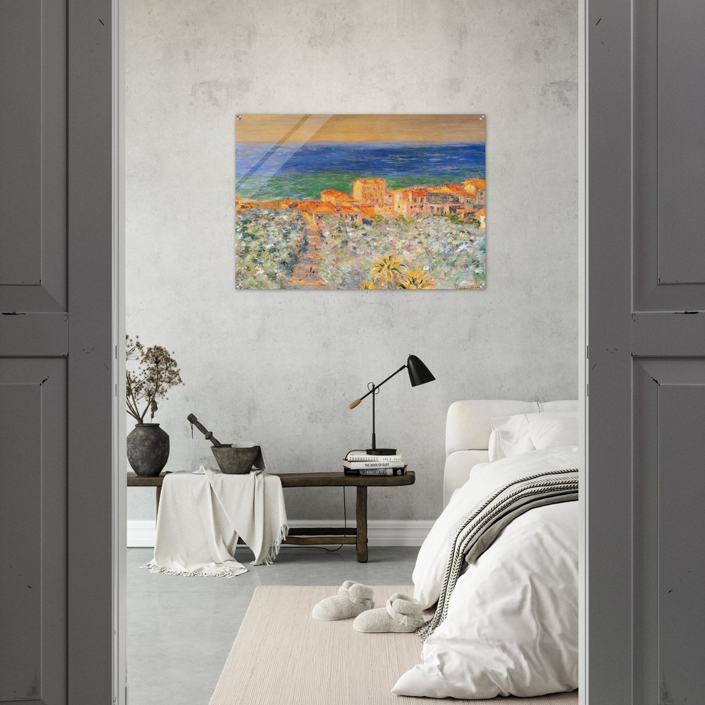 Burgo Marina at Bordighera - claude monet Acrylic Print - 70x100 cm / 28x40″ inches | claude monet Wall Art | claude monet Prints