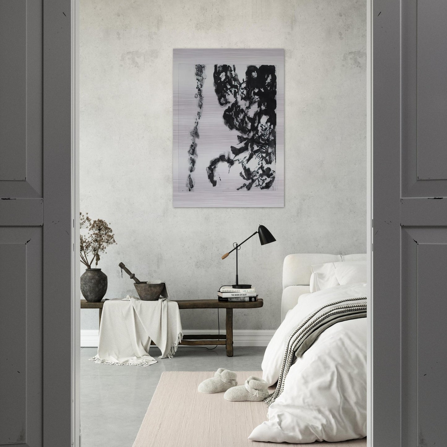 EULOGY ON THE EXTREMELY DELICATE THINGS 1993 - Zao Wou-Ki Brushed Aluminum Print - 70x100 cm / 28x40 inches | Zao Wou-Ki Aluminum Print | Zao Wou-Ki Prints