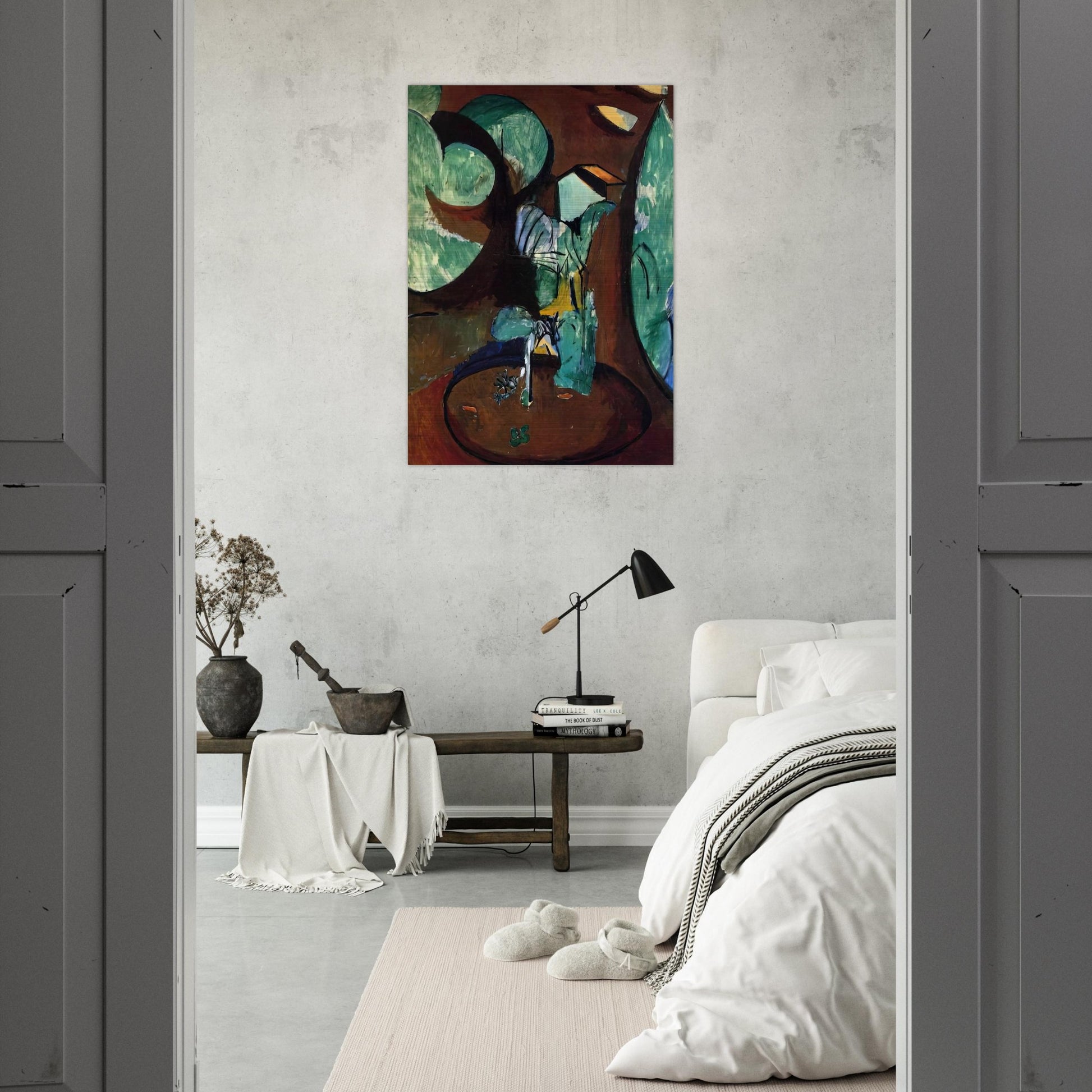 GARDEN AT ISSY - Henri Matisse Brushed Aluminum Print - 70x100 cm / 28x40 inches | Henri Matisse Aluminum Print | Henri Matisse Prints