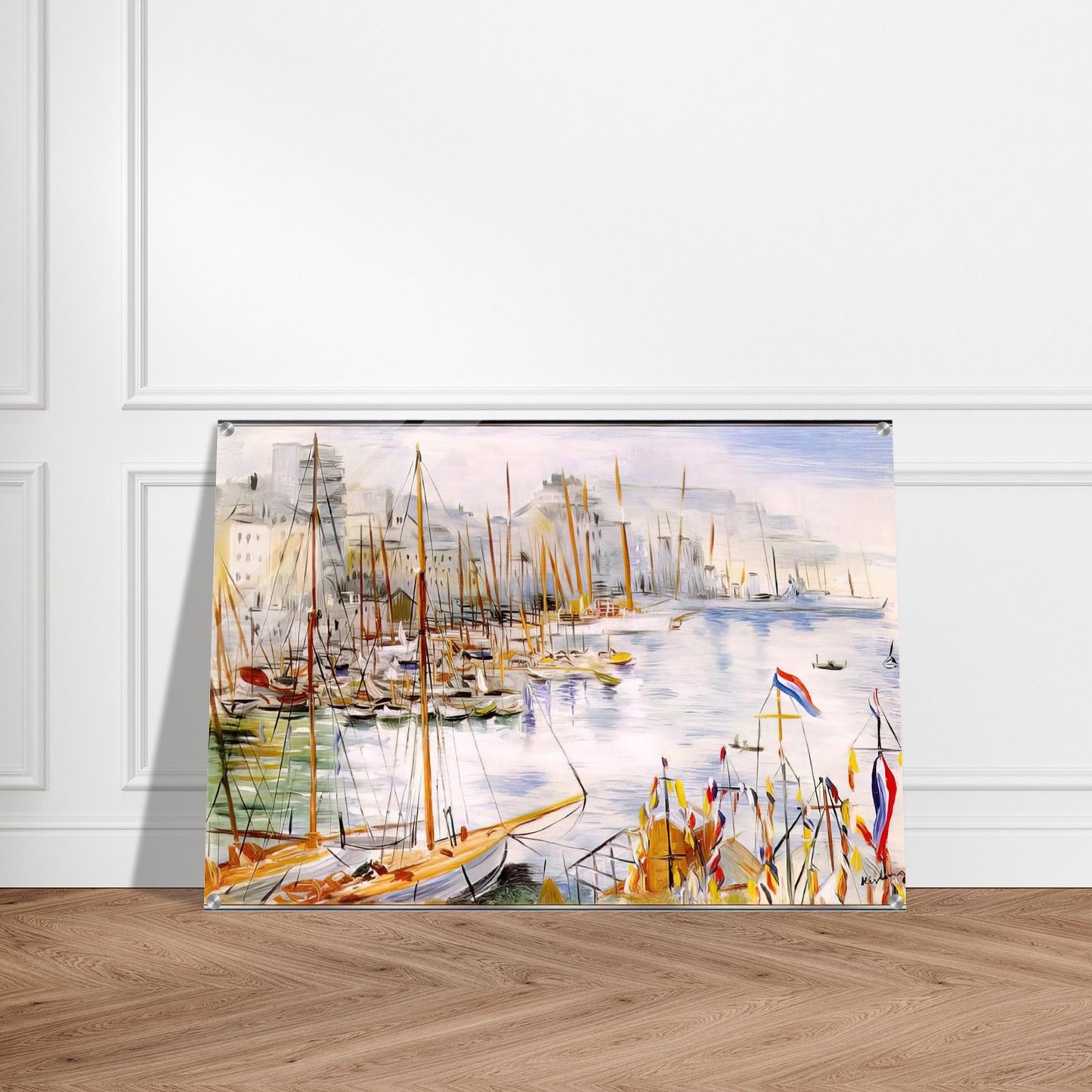 MARSEILLE PORT - Moise Kisling Acrylic Print - 70x100 cm / 28x40″ inches
