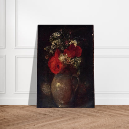 BOUQUET - Odilon Redon Brushed Aluminum Print - 70x100 cm / 28x40 inches | Odilon Redon Aluminum Print | Odilon Redon Prints