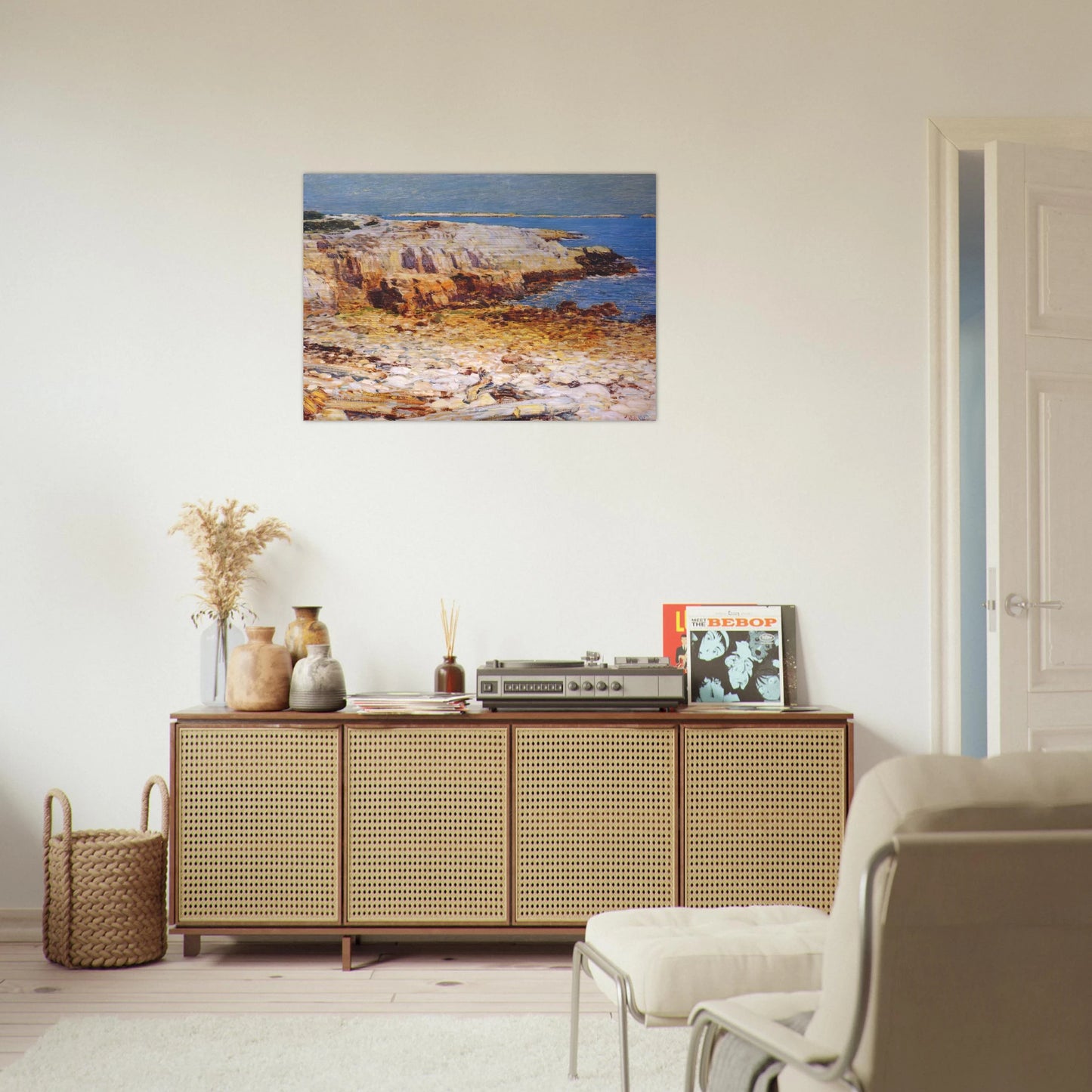 Northeast Headlands, New England Coast - Childe Hassam Brushed Aluminum Print - 70x100 cm / 28x40 inches | Childe Hassam Aluminum Print | Childe Hassam Prints