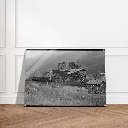 LOADING RECENTLY MINED COAL IN JENKINS 1935 - Ben Shahn Acrylic Print - 70x100 cm / 28x40″ inches