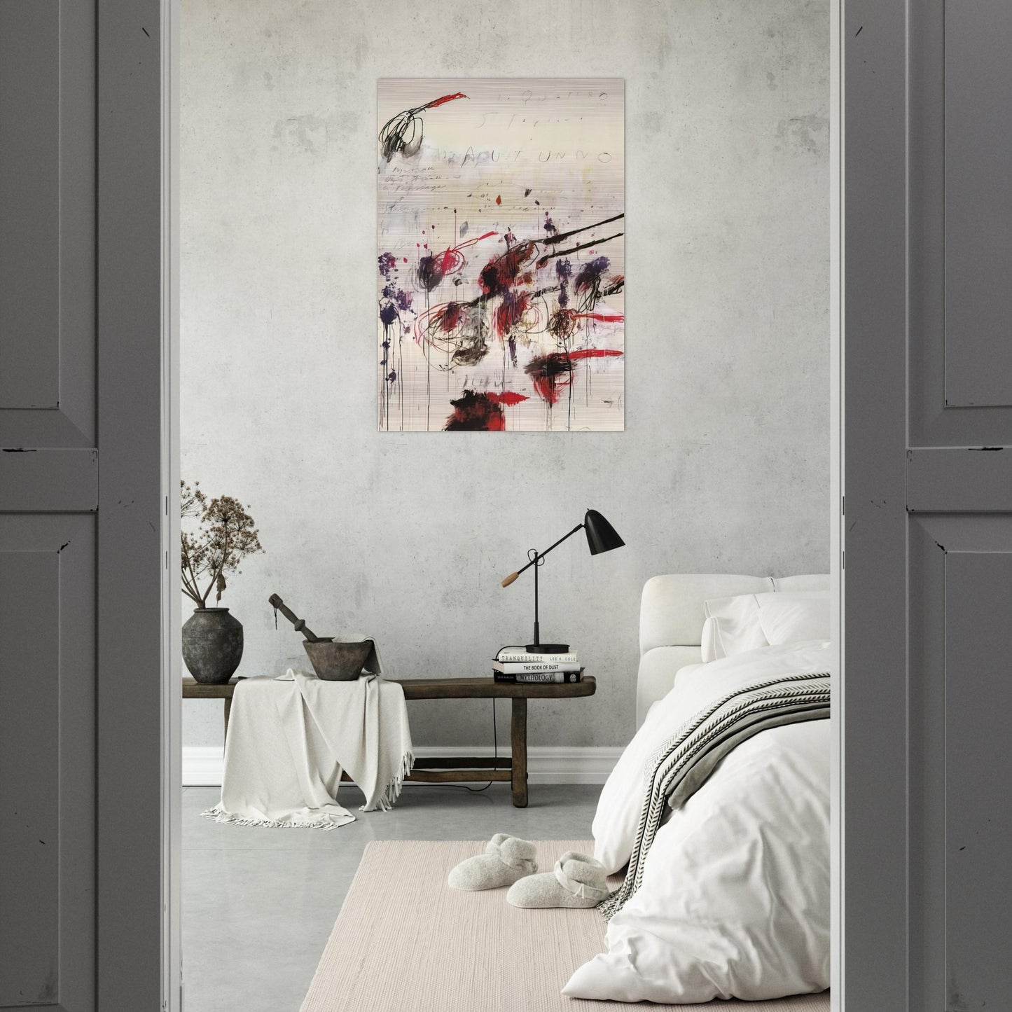 Quattro stagioni I. Autunno - Cy Twombly Brushed Aluminum Print - 70x100 cm / 28x40 inches | Cy Twombly Aluminum Print | Cy Twombly Prints